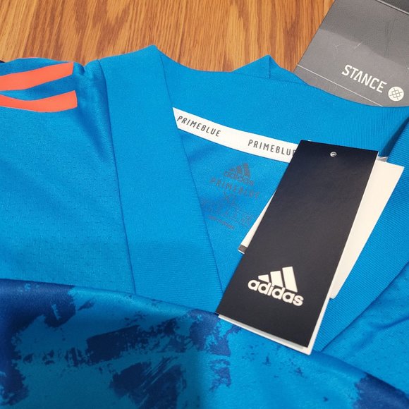 adidas Condivo 20 PrimeBlue Soccer Football Futbol Jersey Blue Orange FI4220 mls - Picture 8 of 13